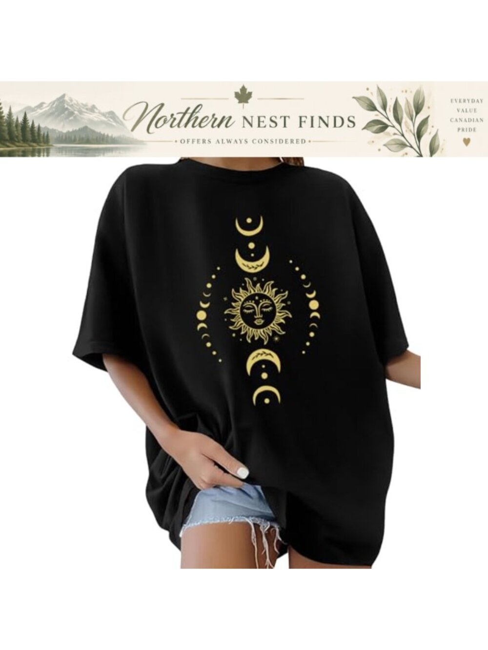 Womens Oversized Cotton T-Shirt Short Sleeve Crewneck Floral Graphic Tee